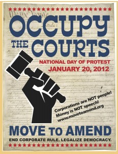 Occupy Federal Courts – 1/20/12 – Inspired by Dr. Cornel West