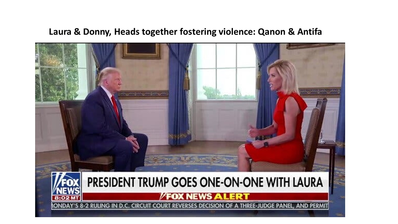 Trump & Fox working hand in hand: Antifa & QAnon